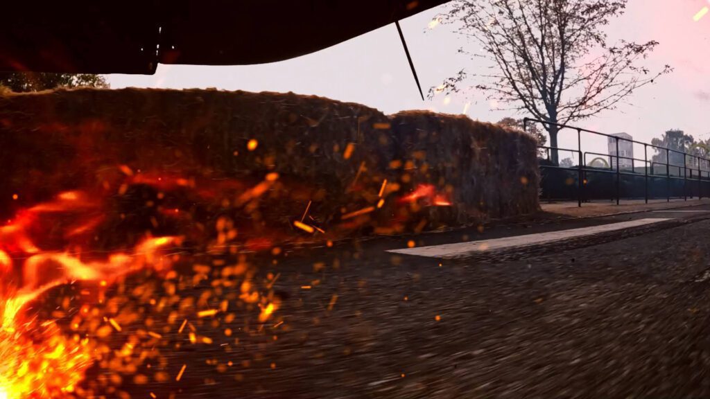 spraying fire – Lumira Studio