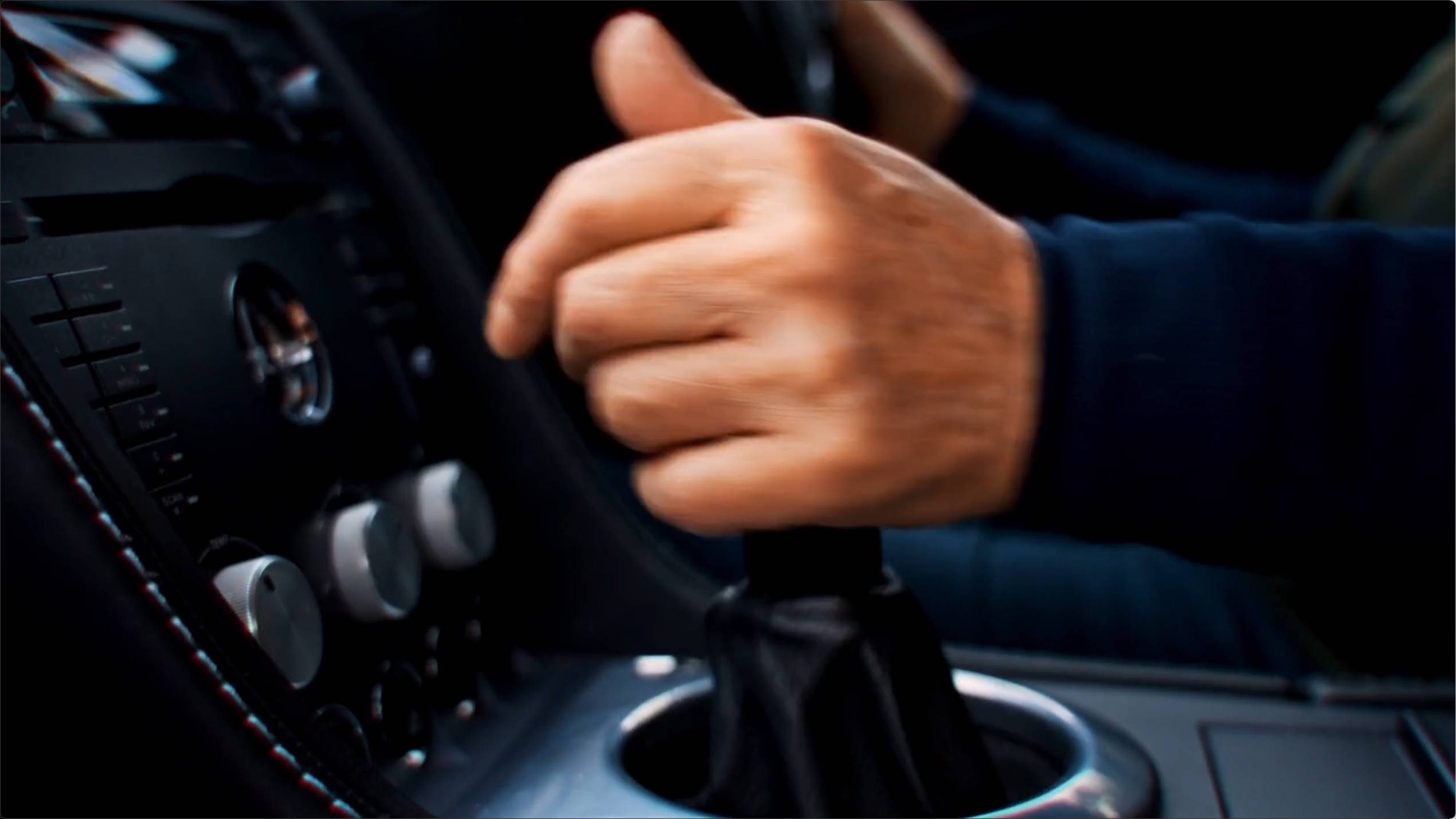 Aston chaging gear – Lumira Studio music in the car – Lumira Studio