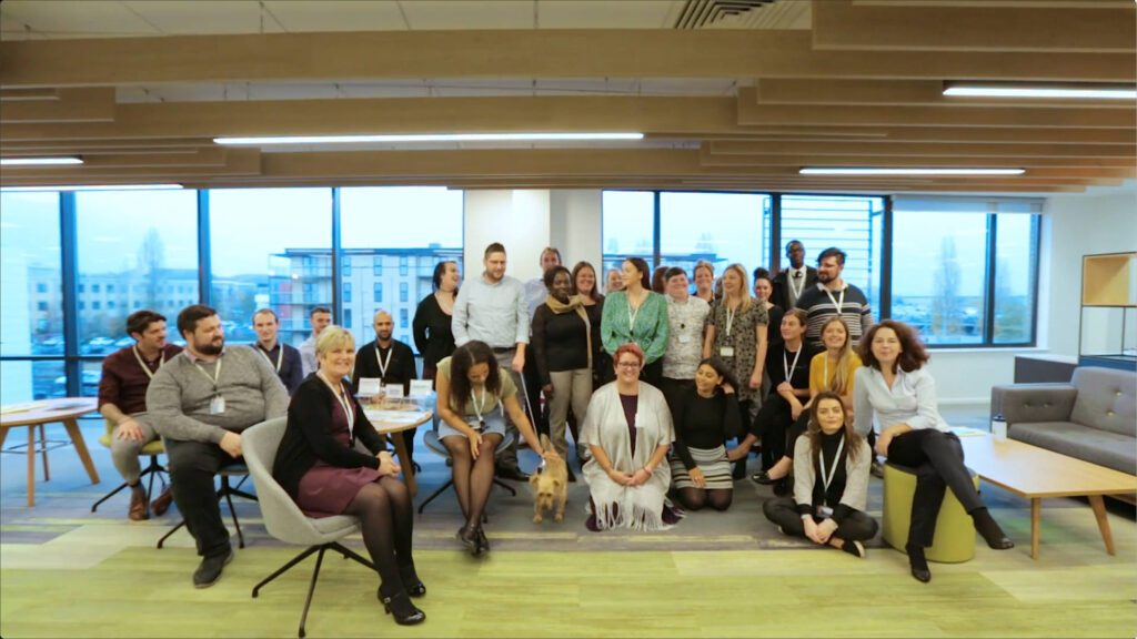 corporate video production hertfordshire lumira studio at AFB inspirational Leader_helen Gillet_Group Photo